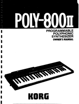 Korg POLY-800II Manuale del proprietario