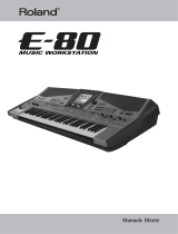 Roland E-80 Manuale utente
