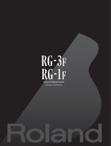 Roland RG-3F Manuale utente