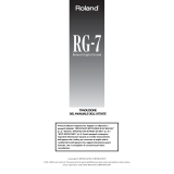 Roland RG-7 Manuale utente