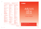 Yamaha ARIUS YDP-141 Manuale del proprietario