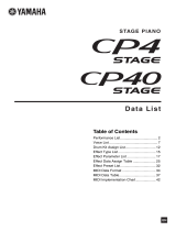 Yamaha CP40 Stage Scheda dati