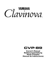 Yamaha CVP-89 Manuale utente