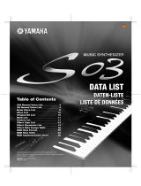 Yamaha S03SL Scheda dati