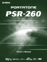 Yamaha PortaTone PSR-260 Manuale utente
