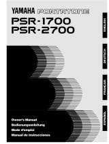 Yamaha PortaTone PSR-2700 Manuale del proprietario