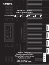 Yamaha PSR-A350 Manuale del proprietario