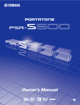 Yamaha PSR-S500 Manuale del proprietario