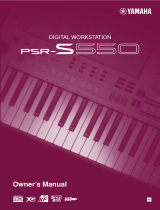 Yamaha PSR-S550 Manuale del proprietario