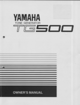 Yamaha TG500 Manuale utente