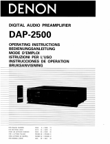Denon DAP-2500 Manuale del proprietario