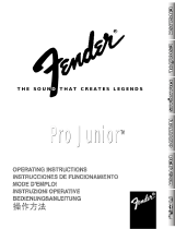 Fender Pro Junior Manuale del proprietario