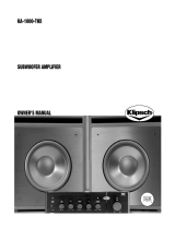 Klipsch Speaker KA-1000-THX Manuale utente