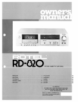 Rotel RD-820 Manuale del proprietario