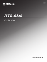 Yamaha 6240 - HTR AV Receiver Manuale del proprietario