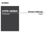 Yamaha HTR-2064 Manuale del proprietario