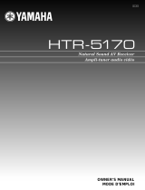 Yamaha HTR-5170 Manuale utente