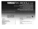 Yamaha RX-900U Manuale del proprietario