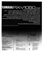 Yamaha RX-V1050 Manuale del proprietario