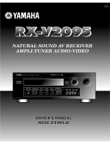 Yamaha RX-V2095 Manuale utente