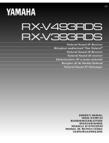 Yamaha RX-V493RDS Manuale utente