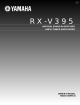 Yamaha RX-V395 Manuale del proprietario