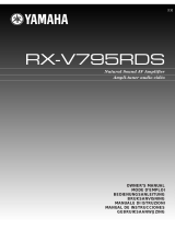 Yamaha RX-V795RDS Manuale utente