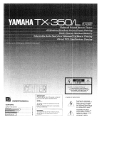 Yamaha TX-350 Manuale del proprietario