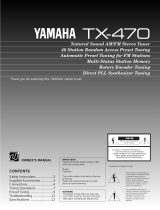 Yamaha TX-470 Manuale del proprietario