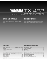 Yamaha TX-492 Manuale del proprietario