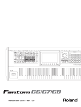 Roland Fantom-G6 Manuale utente
