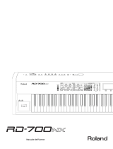 Roland RD-700NX Manuale utente