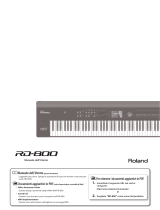 Roland RD-800 Manuale utente