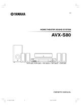 Yamaha AVX-S80 Manuale utente