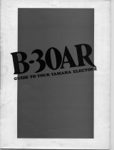 Yamaha B-30AR Manuale del proprietario