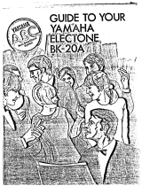 Yamaha BK-5 Manuale del proprietario
