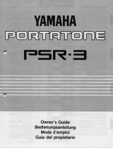 Yamaha PSR-3 Manuale del proprietario