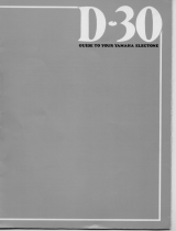 Yamaha D-30 Manuale del proprietario