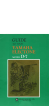 Yamaha D-7 Manuale del proprietario