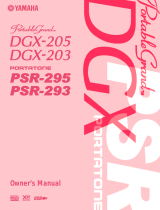 Yamaha DGX 205 Manuale utente
