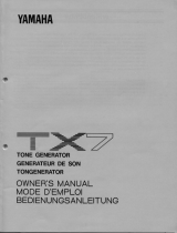 Yamaha TX7 Manuale utente