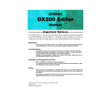 Yamaha DX200 Manuale del proprietario