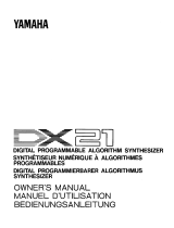 Yamaha DX21 Manuale del proprietario