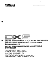 Yamaha DX5 Manuale del proprietario