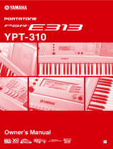 Yamaha PSR-E313 Manuale utente