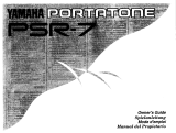 Yamaha Portatone PSR-7 Manuale del proprietario