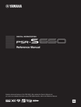 Yamaha PSR-S650 Manuale utente
