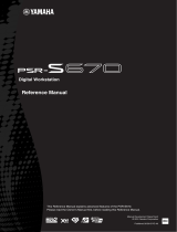 Yamaha PSR-S670 Manuale utente