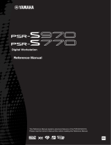 Yamaha PSR-S770 Manuale utente