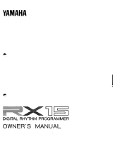 Yamaha RX-15 Manuale del proprietario